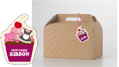 型抜きショップカード ケーキ屋